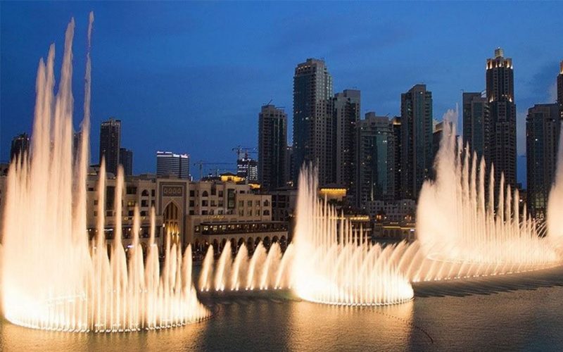 Khu nhạc nước Dubai - công trình biểu tượng trên hồ nhân tạo Burj Khalifa