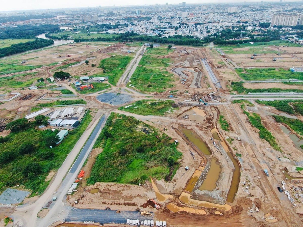 Tiến độ xây dựng dự án The Global City của chủ đầu tư Masterise Homes tại An Phú Quận 2 ngày 05 tháng 06 năm 2022